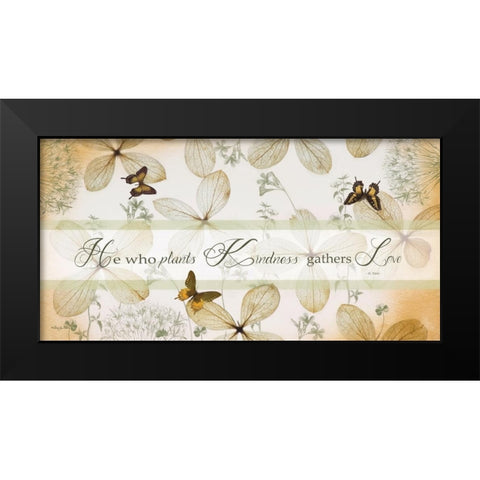 Plant Kindness Black Modern Wood Framed Art Print by Vieira, Robin-Lee