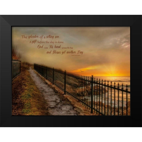 Gods Gift Black Modern Wood Framed Art Print by Vieira, Robin-Lee