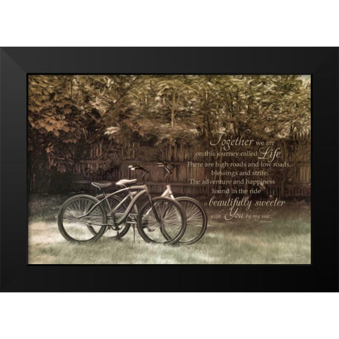 Journey Together Black Modern Wood Framed Art Print by Vieira, Robin-Lee