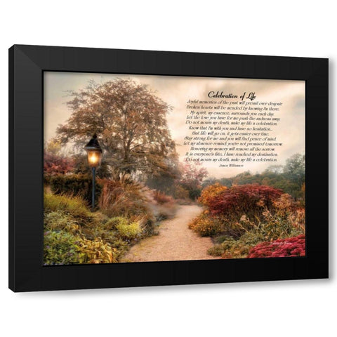 Celebration of Life Black Modern Wood Framed Art Print with Double Matting by Vieira, Robin-Lee