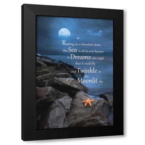 The Dream Black Modern Wood Framed Art Print with Double Matting by Vieira, Robin-Lee