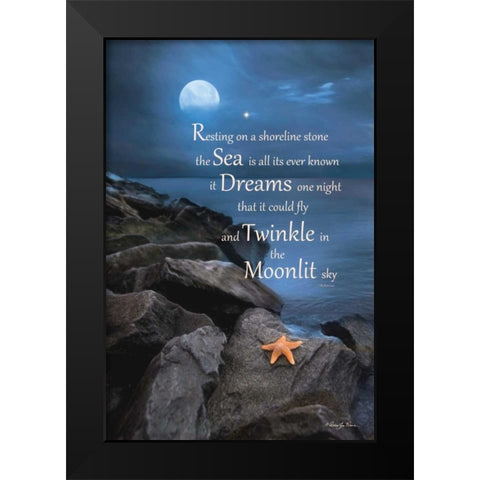 The Dream Black Modern Wood Framed Art Print by Vieira, Robin-Lee