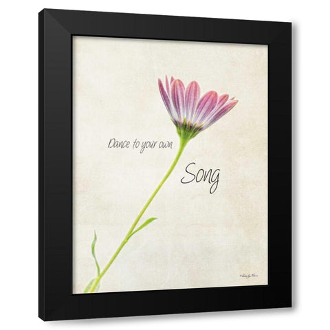 Dance to Your Own Song Black Modern Wood Framed Art Print with Double Matting by Vieira, Robin-Lee
