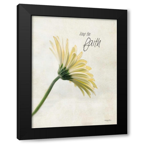 Keep the Faith Black Modern Wood Framed Art Print with Double Matting by Vieira, Robin-Lee