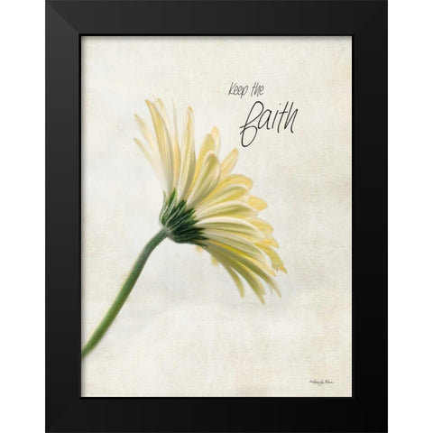 Keep the Faith Black Modern Wood Framed Art Print by Vieira, Robin-Lee