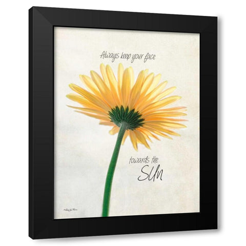 Towards the Sun Black Modern Wood Framed Art Print with Double Matting by Vieira, Robin-Lee