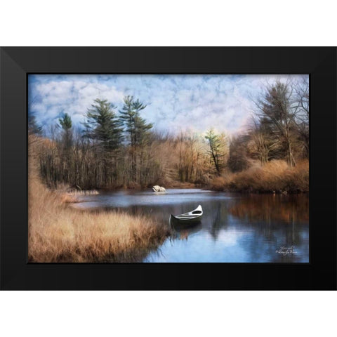 Riverside Black Modern Wood Framed Art Print by Vieira, Robin-Lee