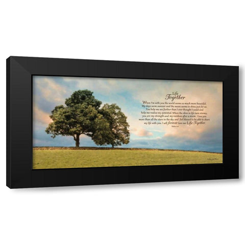 Life Together Black Modern Wood Framed Art Print with Double Matting by Vieira, Robin-Lee