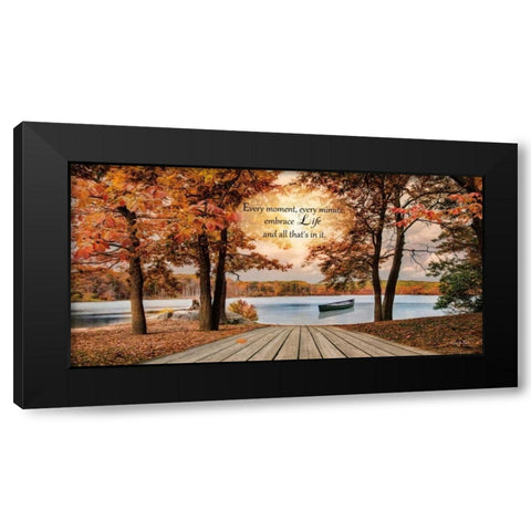 Embrace Life Black Modern Wood Framed Art Print with Double Matting by Vieira, Robin-Lee