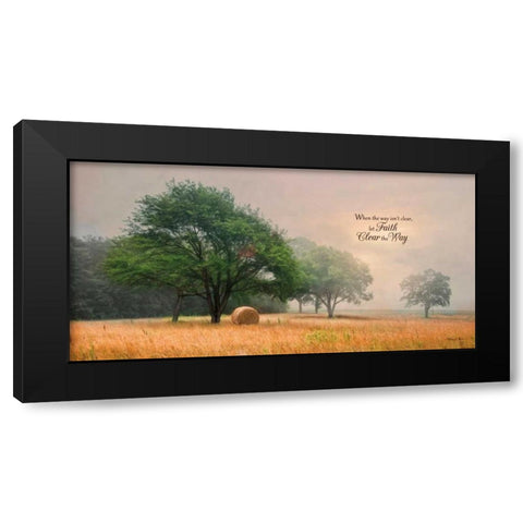 Let Faith Clear the Way Black Modern Wood Framed Art Print with Double Matting by Vieira, Robin-Lee