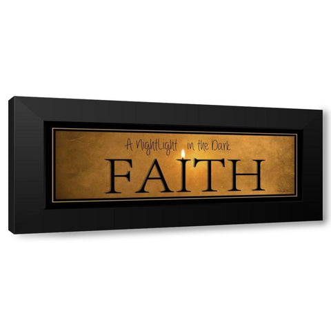 Faith Black Modern Wood Framed Art Print with Double Matting by Vieira, Robin-Lee