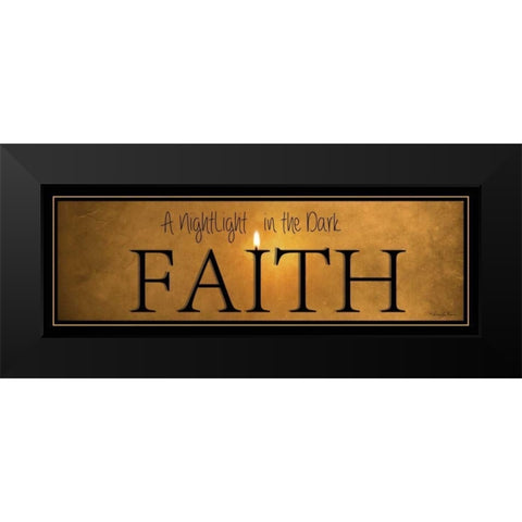 Faith Black Modern Wood Framed Art Print by Vieira, Robin-Lee