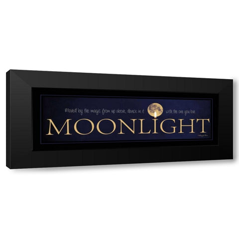 Moonlight Black Modern Wood Framed Art Print with Double Matting by Vieira, Robin-Lee