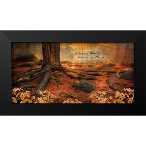 Wonder Black Modern Wood Framed Art Print by Vieira, Robin-Lee