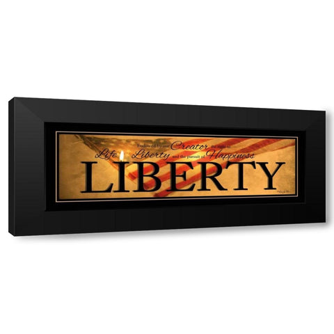 Liberty Black Modern Wood Framed Art Print with Double Matting by Vieira, Robin-Lee