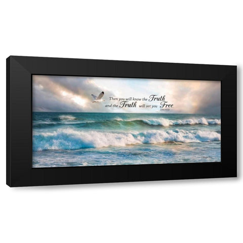 The Truth Black Modern Wood Framed Art Print by Vieira, Robin-Lee