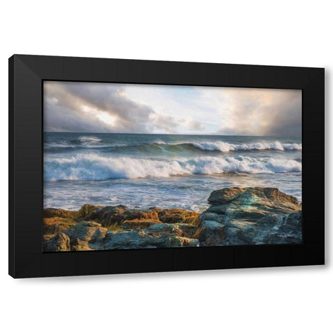 The Clearing Black Modern Wood Framed Art Print with Double Matting by Vieira, Robin-Lee