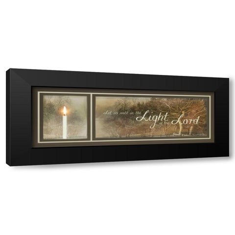 Walk in the Light Black Modern Wood Framed Art Print with Double Matting by Vieira, Robin-Lee