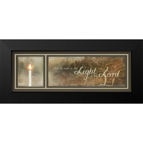 Walk in the Light Black Modern Wood Framed Art Print by Vieira, Robin-Lee