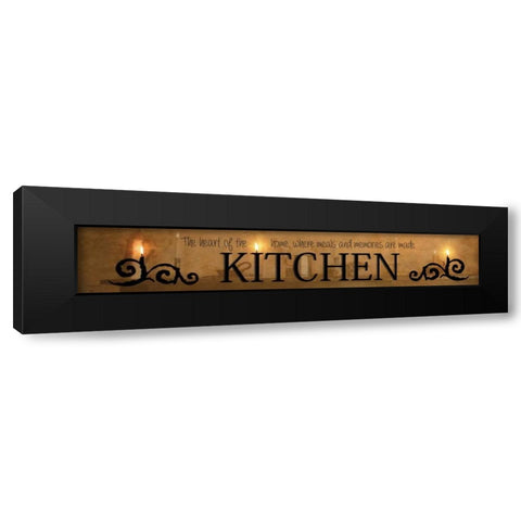 Kitchen Black Modern Wood Framed Art Print with Double Matting by Vieira, Robin-Lee