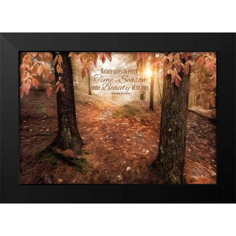 Natures Gift Black Modern Wood Framed Art Print by Vieira, Robin-Lee