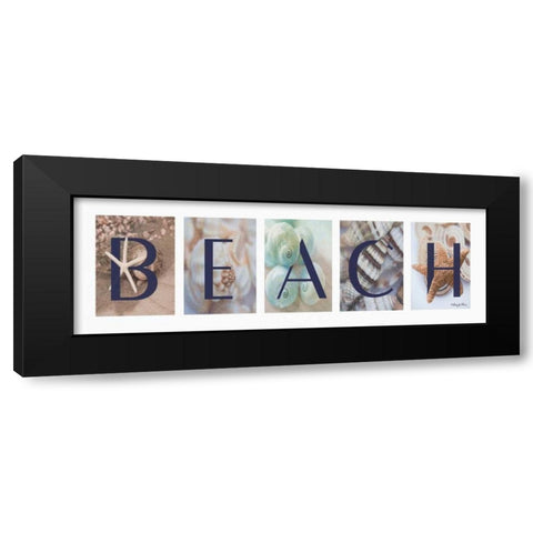 Beach Black Modern Wood Framed Art Print with Double Matting by Vieira, Robin-Lee