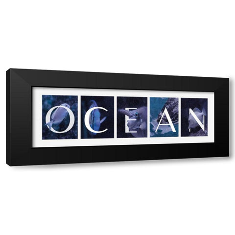 Ocean Black Modern Wood Framed Art Print with Double Matting by Vieira, Robin-Lee