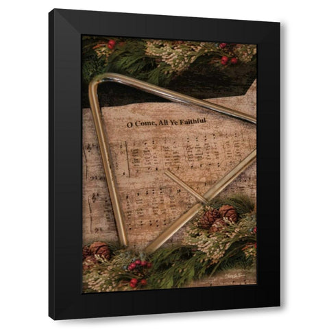 All Ye Faithful Black Modern Wood Framed Art Print with Double Matting by Vieira, Robin-Lee