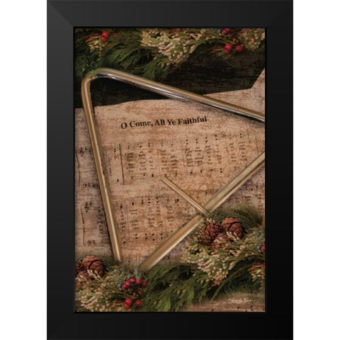 All Ye Faithful Black Modern Wood Framed Art Print by Vieira, Robin-Lee