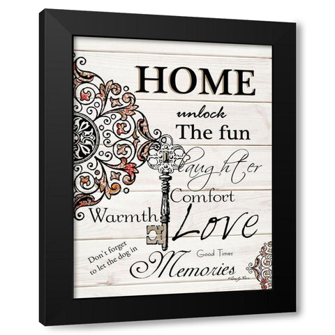 Home Black Modern Wood Framed Art Print with Double Matting by Vieira, Robin-Lee