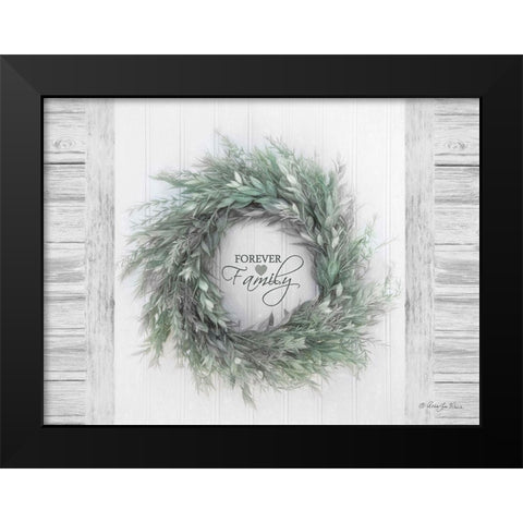 Forever Family Black Modern Wood Framed Art Print by Vieira, Robin-Lee