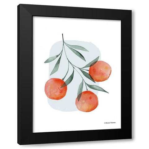 Summer Orange Black Modern Wood Framed Art Print by Nieman, Rachel
