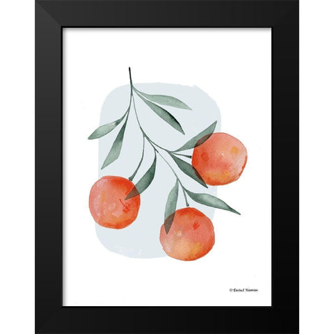 Summer Orange Black Modern Wood Framed Art Print by Nieman, Rachel