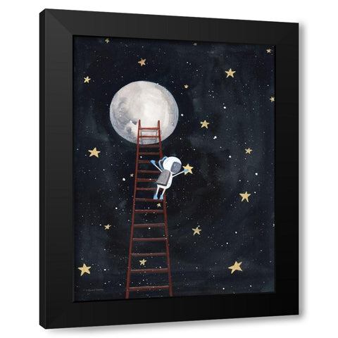 Grab a Star Black Modern Wood Framed Art Print by Nieman, Rachel