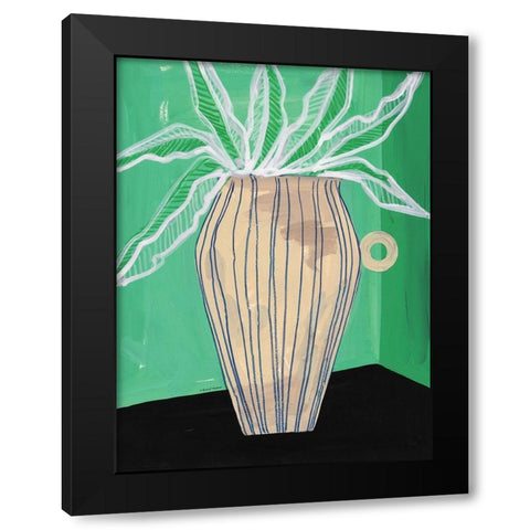 Global Vase II Black Modern Wood Framed Art Print by Nieman, Rachel