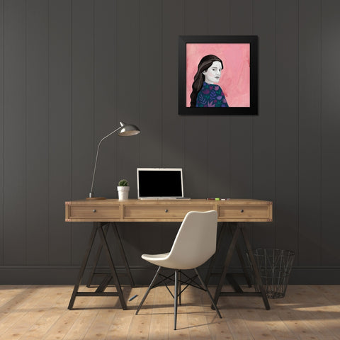 Contemporary Portrait I Black Modern Wood Framed Art Print by Nieman, Rachel