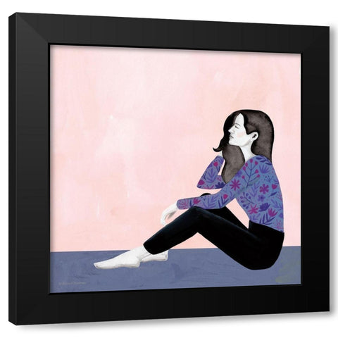 Contemporary Portrait III Black Modern Wood Framed Art Print by Nieman, Rachel