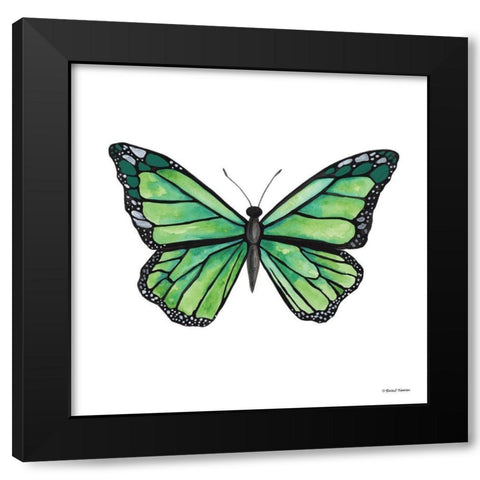 Naturally Wonderful Butterfly Black Modern Wood Framed Art Print by Nieman, Rachel