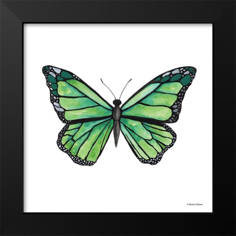Naturally Wonderful Butterfly Black Modern Wood Framed Art Print by Nieman, Rachel