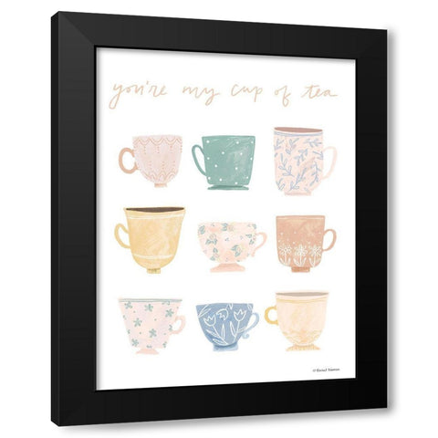 Youre My Cup of Tea Black Modern Wood Framed Art Print with Double Matting by Nieman, Rachel