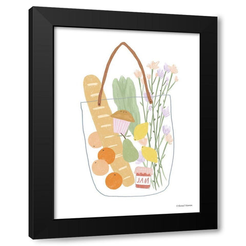 Summer Shopping Black Modern Wood Framed Art Print with Double Matting by Nieman, Rachel