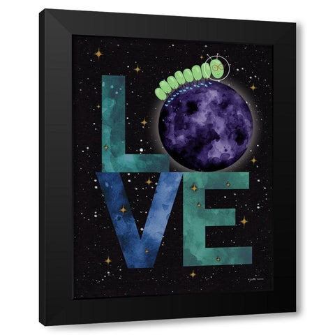 Caterpillar Adventure 2 Black Modern Wood Framed Art Print by Nieman, Rachel