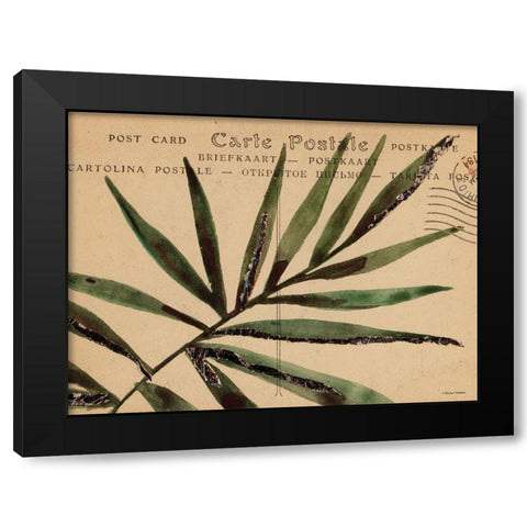 Postcard Painting 1 Black Modern Wood Framed Art Print with Double Matting by Nieman, Rachel