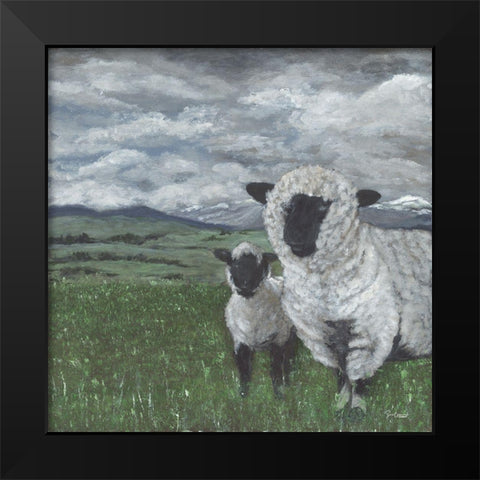 Scotland Spring Black Modern Wood Framed Art Print by Soulspeak And Sawdust