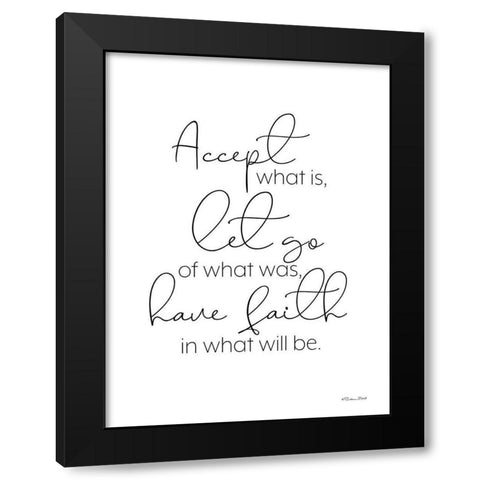 Have Faith Black Modern Wood Framed Art Print by Ball, Susan