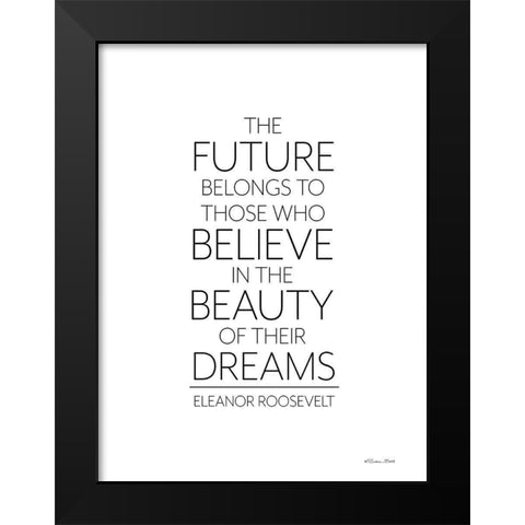 Beauty of Dreams Black Modern Wood Framed Art Print by Ball, Susan