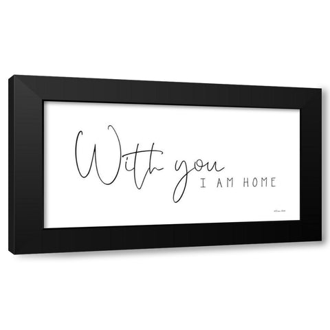 With You Black Modern Wood Framed Art Print with Double Matting by Ball, Susan