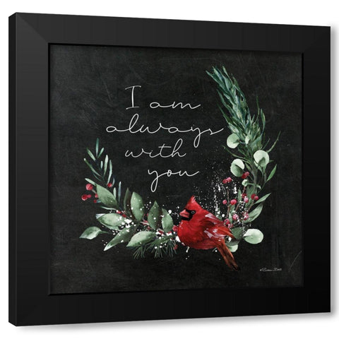 I Am Always With You   Black Modern Wood Framed Art Print with Double Matting by Ball, Susan