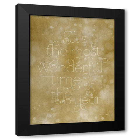 Most Wonderful Time of the Year Black Modern Wood Framed Art Print with Double Matting by Ball, Susan