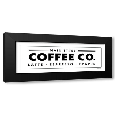 Main Street Coffee Co. Black Modern Wood Framed Art Print with Double Matting by Ball, Susan